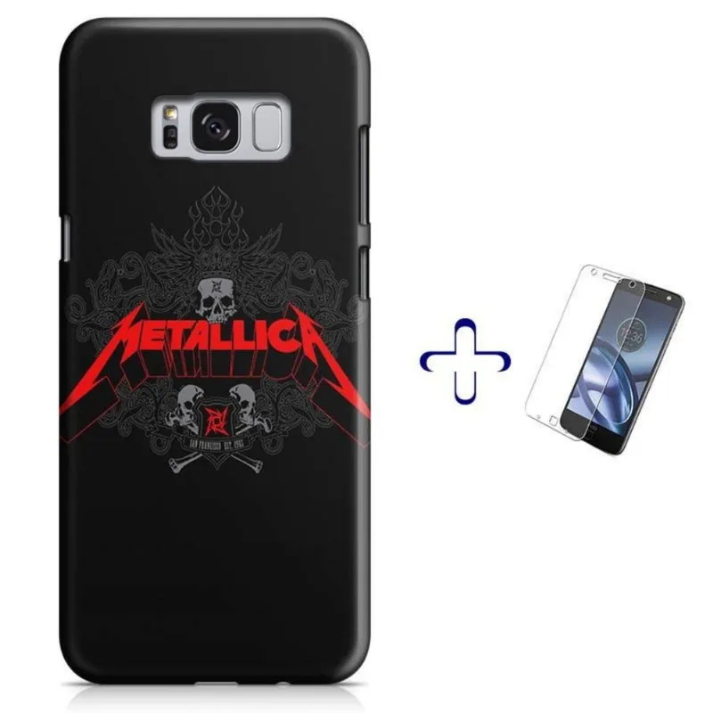 Kit Capa Galaxy S8 Metallica + Pel Vidro (BD01)