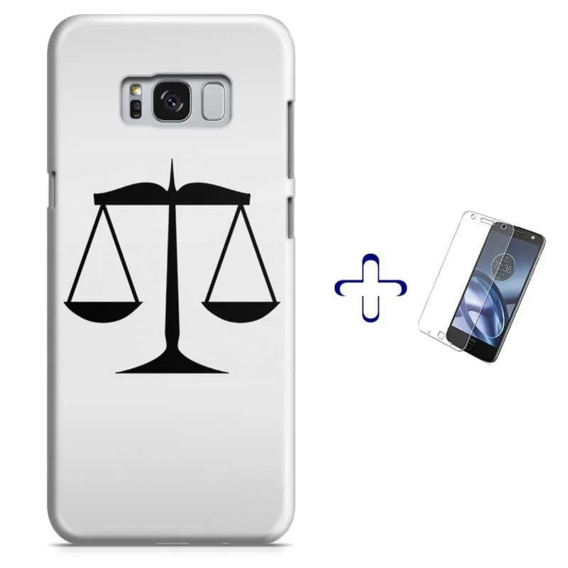 Kit Capa Galaxy S8+ Simbolo do Direito + Pel Vidro (BD01)
