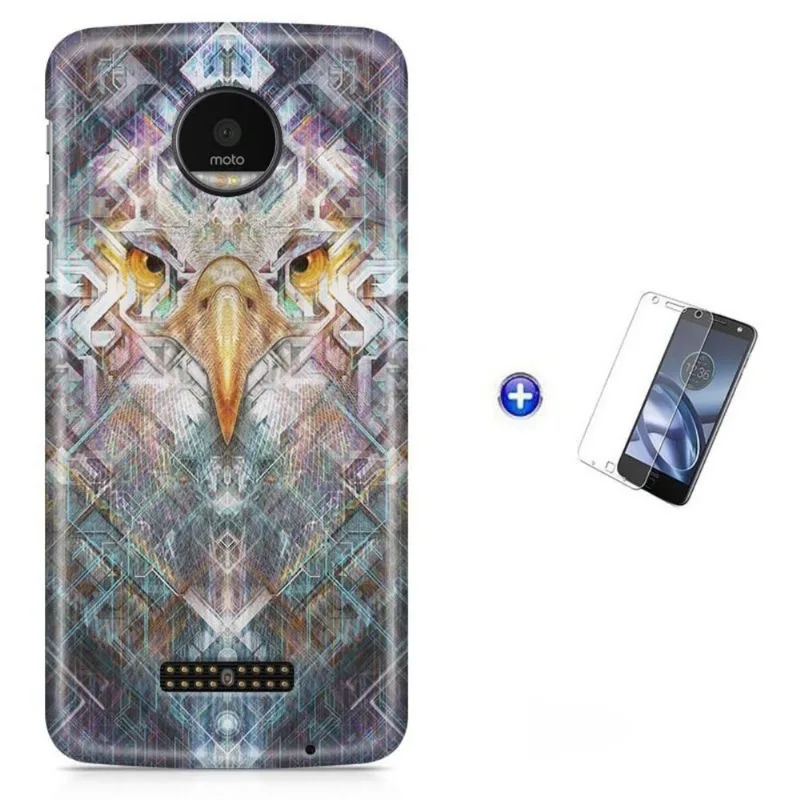 Kit Capa Moto Z XT1650 - Olhos de Águia + Pel Vidro BD1