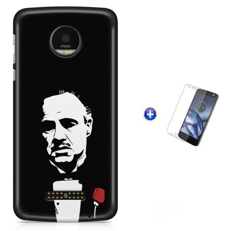 Kit Capa Moto Z XT1650 - O Poderoso Chefão + Pel Vidro BD1