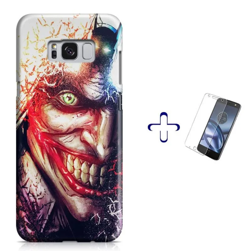 Kit Capa Galaxy S8 Batman+Pel.Vidro BD2