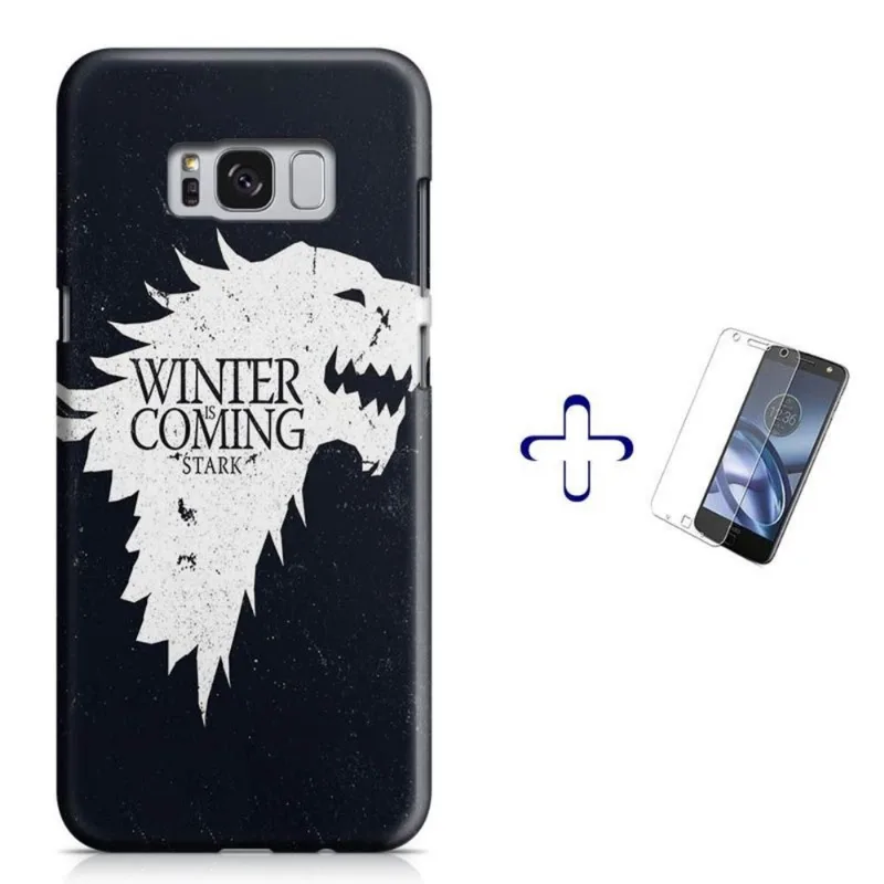 Kit Capa Galaxy S8 Game of Thrones+ Pel.Vidro BD1