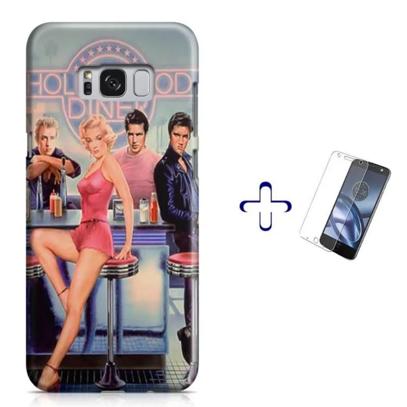 Kit Capa Galaxy S8 Hollywood+Pel.Vidro BD1