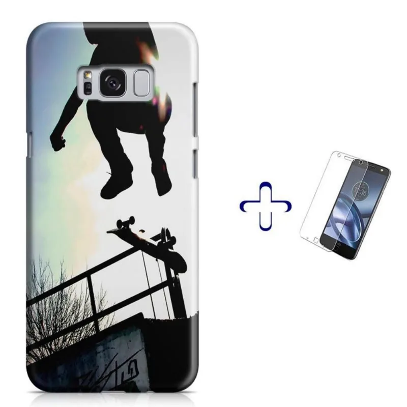 Kit Capa Galaxy S8 Skate+Pel.Vidro (BD01)