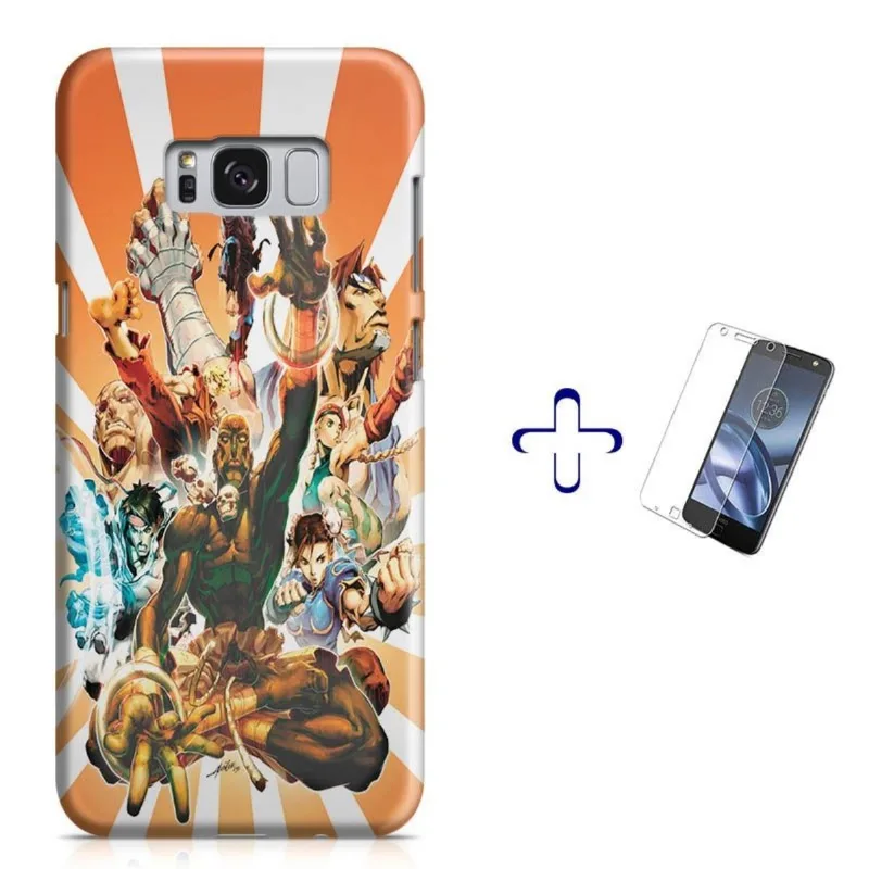 Kit Capa Galaxy S8 Street Fighter+Pel.Vidro (BD01)