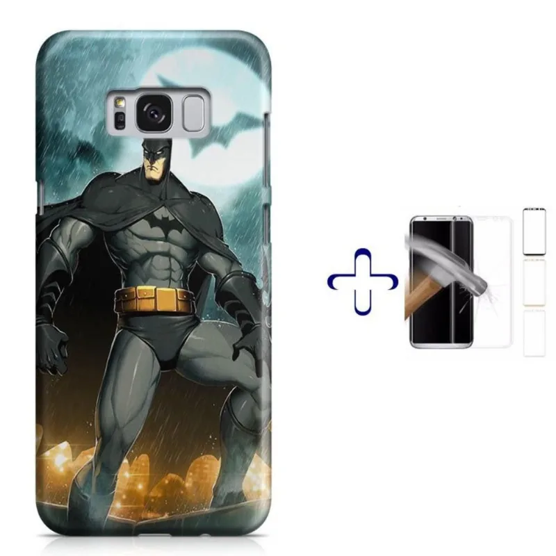Kit Capa Galaxy S8+ Batman+Pel.Vidro (BD01)