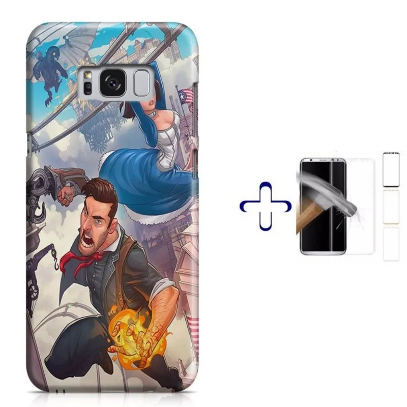 Kit Capa Galaxy S8+ Bioshock+Pel.Vidro (BD01)