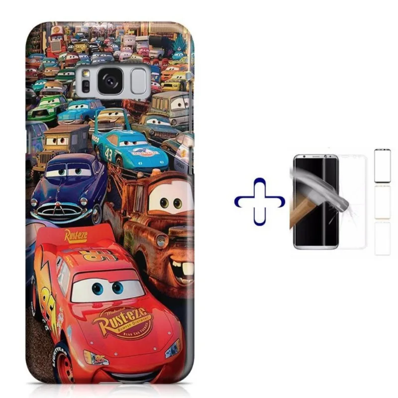 Kit Capa Galaxy S8+ Carros+Pel.Vidro (BD01)