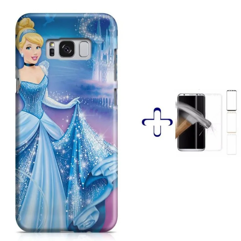 Kit Capa Galaxy S8+ Cinderella+Pel.Vidro (BD01)