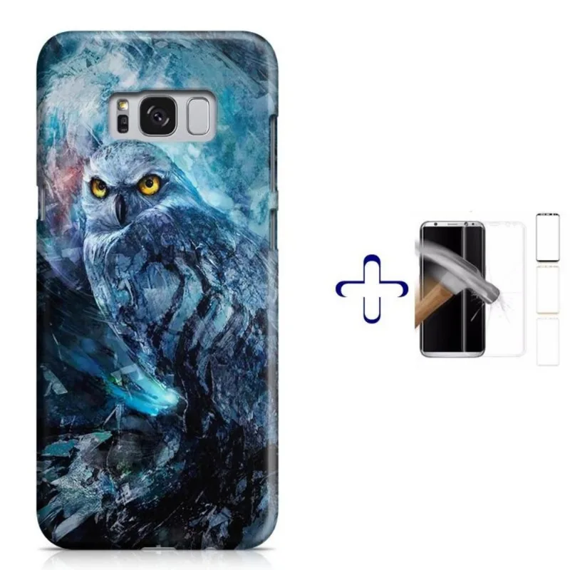 Kit Capa Galaxy S8+ Coruja+ Pel.Vidro (BD02)