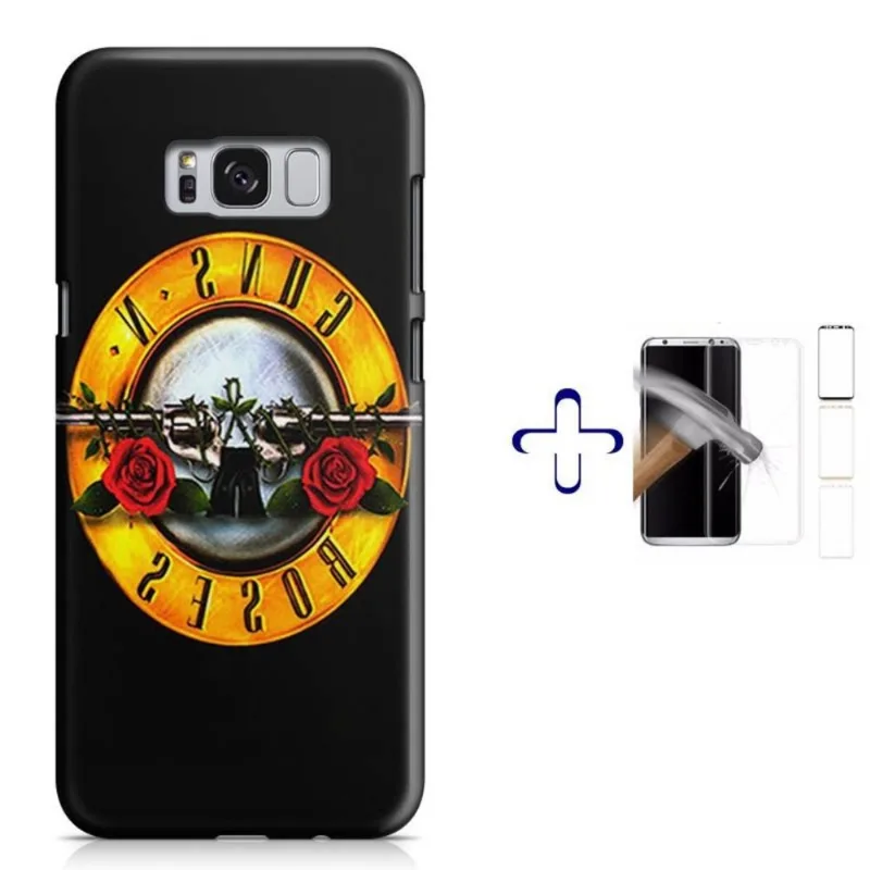 Kit Capa Galaxy S8+ Guns n' Roses+Pel.Vidro (BD01)
