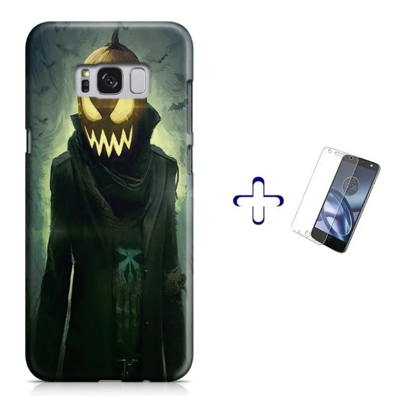 Kit Capa Galaxy S8+ Halloween+Pel.Vidro (BD01)