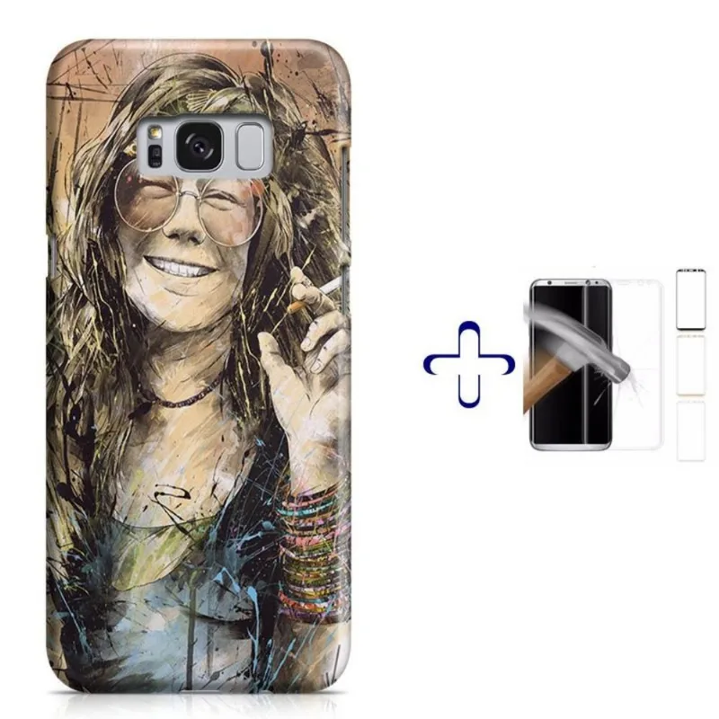 Kit Capa Galaxy S8+ Janis Joplin+Pel.Vidro (BD01)