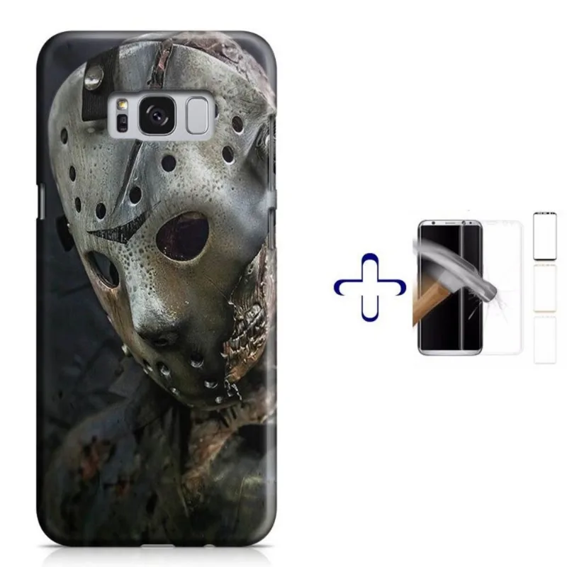 Kit Capa Galaxy S8+ Jason+Pel.Vidro (BD02)
