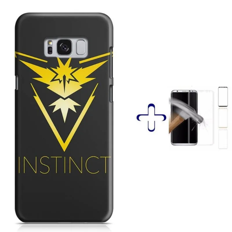 Kit Capa Galaxy S8+ Pokemon Team Instinct+Pel.Vidro (BD01)
