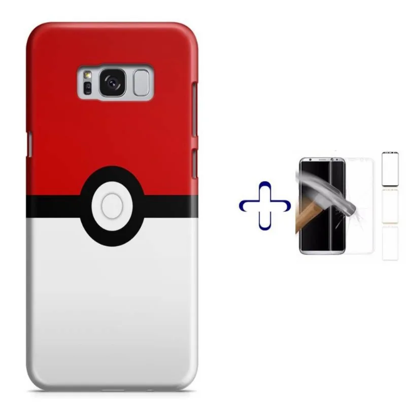 Kit Capa Galaxy S8+ Pokebola Pokeball Pokemon+Pel.Vid(BD01)