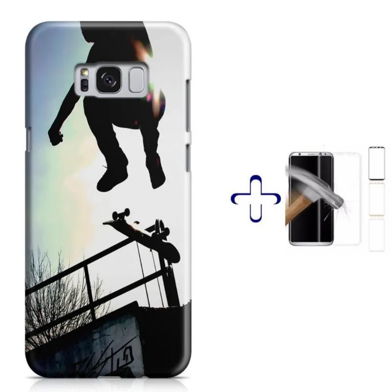 Kit Capa Galaxy S8+ Skate+Pel.Vidro (BD01)
