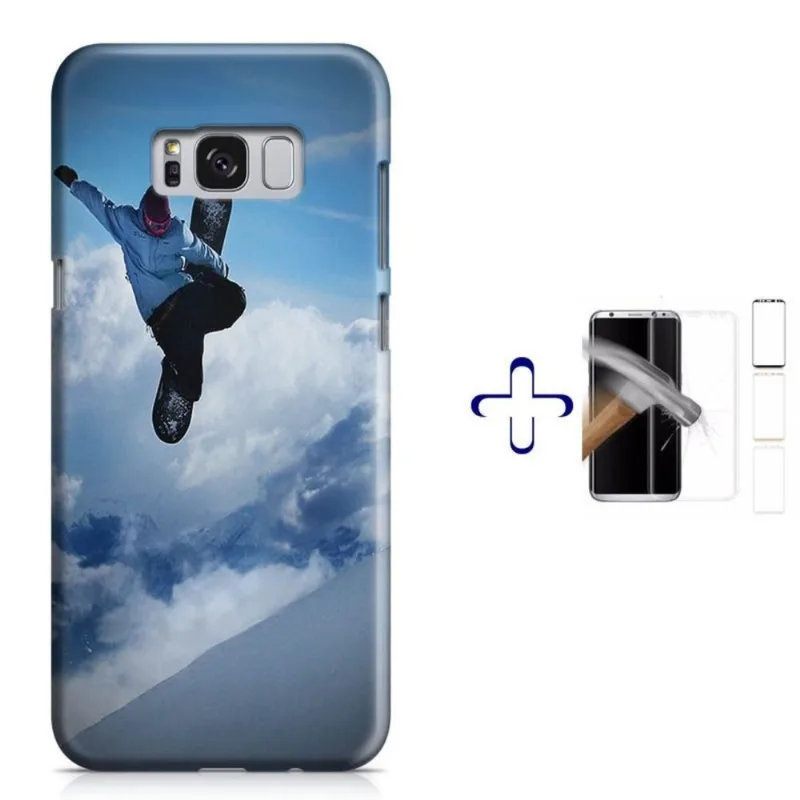 Kit Capa Galaxy S8+ Snow+Pel.Vidro (BD01)