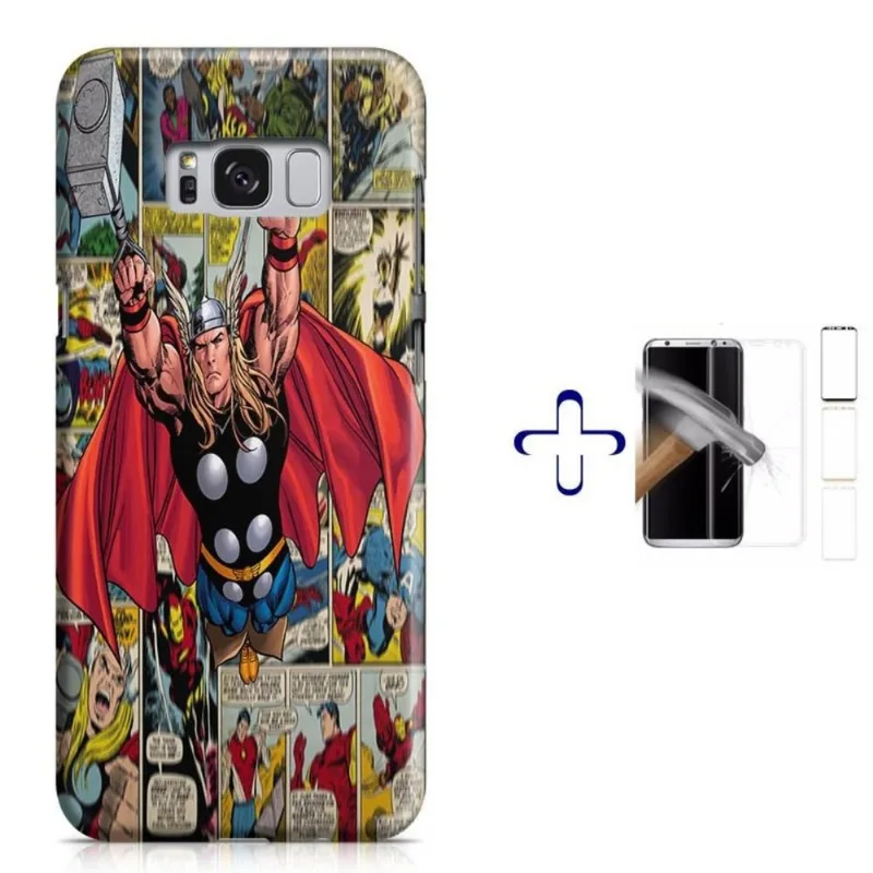 Kit Capa Galaxy S8+ Thor+Pel.Vidro (BD01)