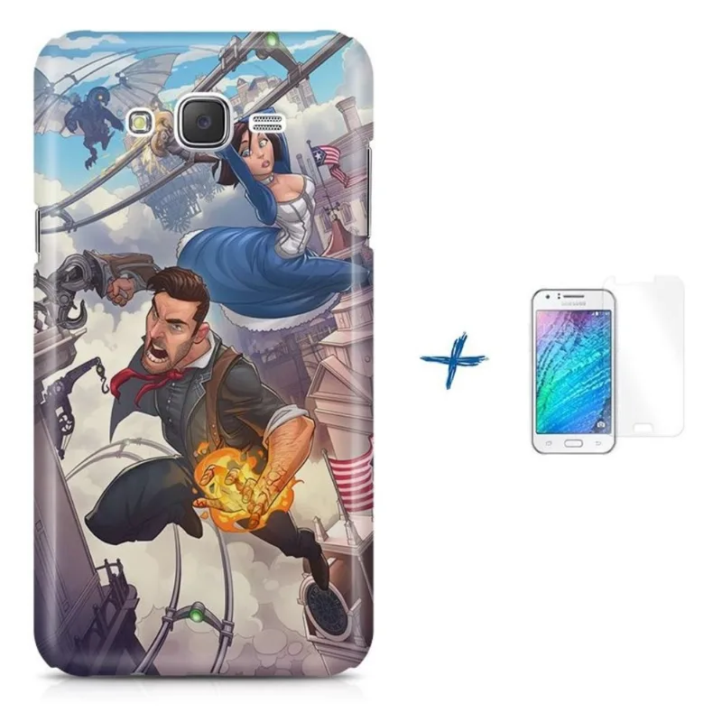 Kit Capa J7 (J700) Bioshock Infinite +Pel.VidrBD1