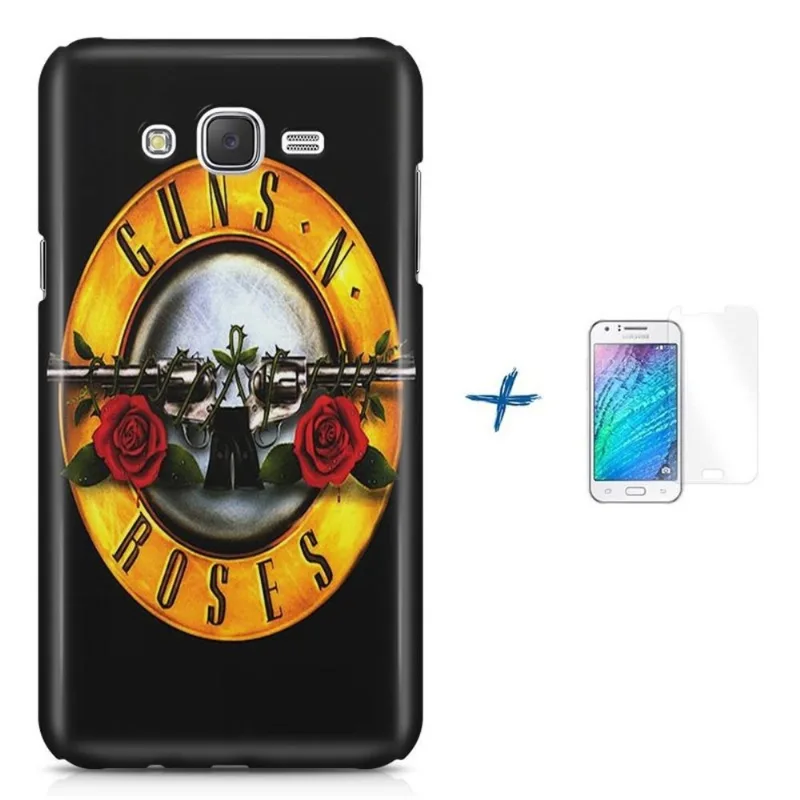 Kit Capa J7 (J700) Guns n` Roses +Pel.VidrBD1