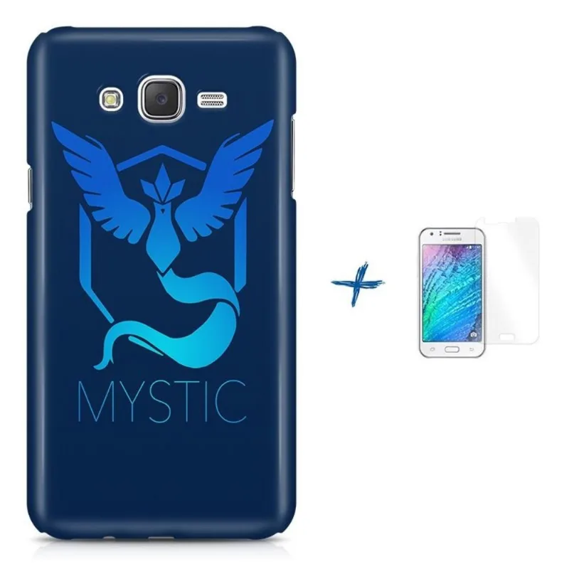 Kit Capa J7 (J700) Pokemon Mystic Team +Pel.VidrBD1