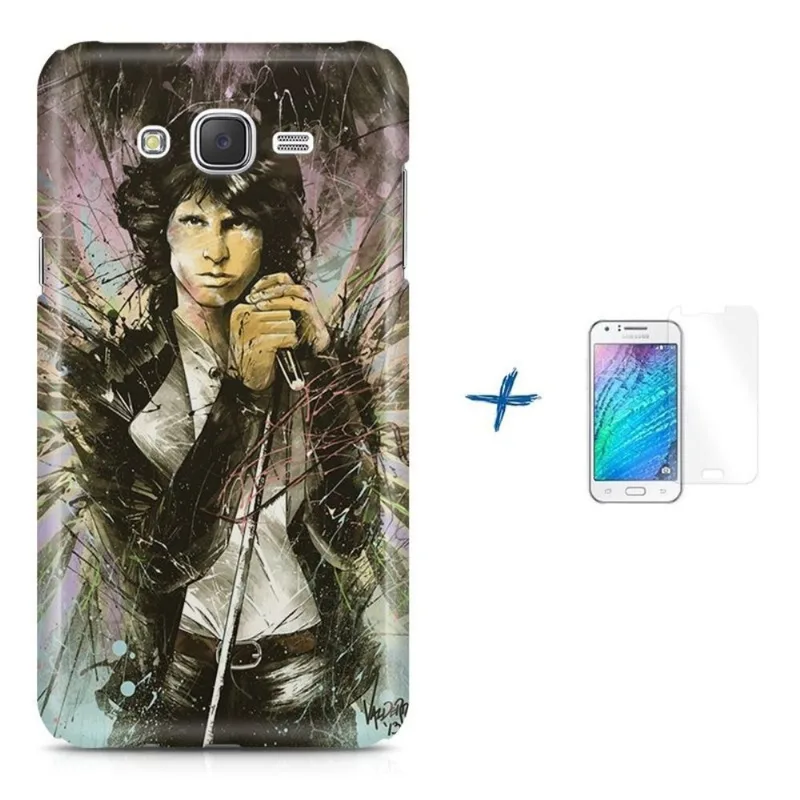 Kit Capa J7 (J700) The Doors+Pel.VidrBD1