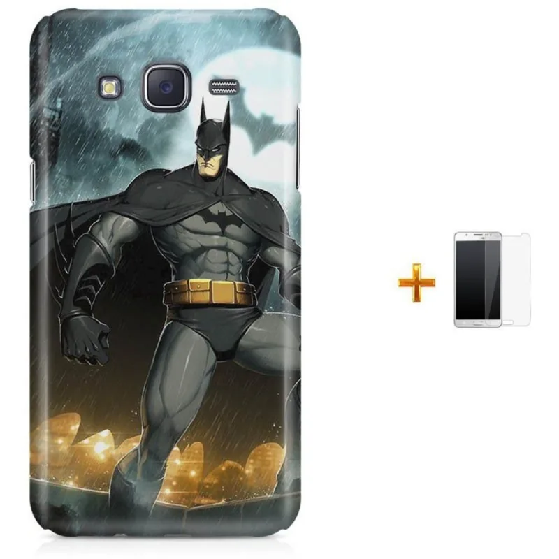 Kit Capa Galaxy J7 2016 Batman + Pel (BD01)