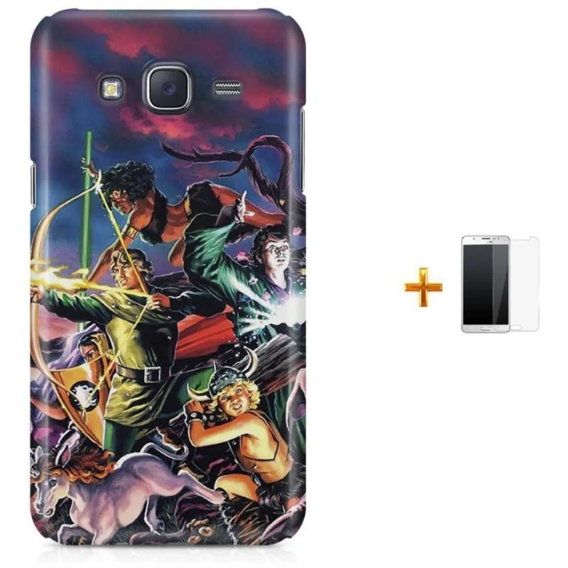 Kit Capa Galaxy J7 2016 Caverna do Dragão + Pel (BD01)