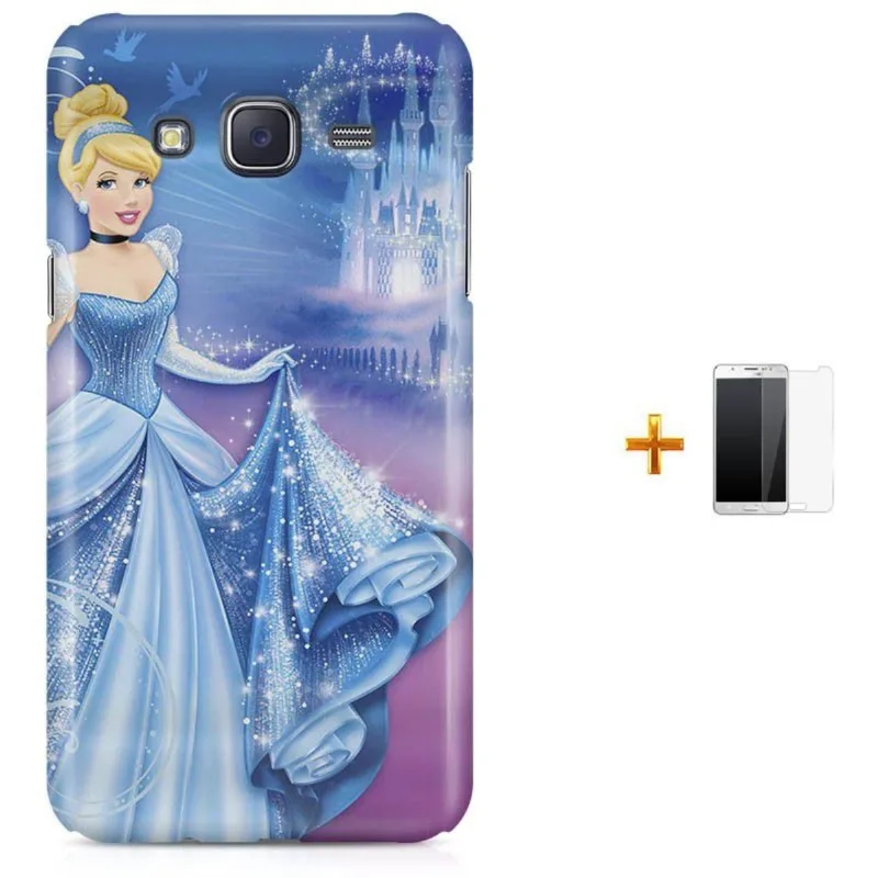 Kit Capa Galaxy J7 2016 Cinderella + Pel (BD01)