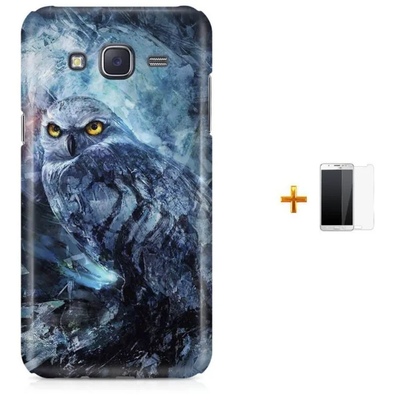 Kit Capa Galaxy J7 2016 Coruja + Pel (BD01)