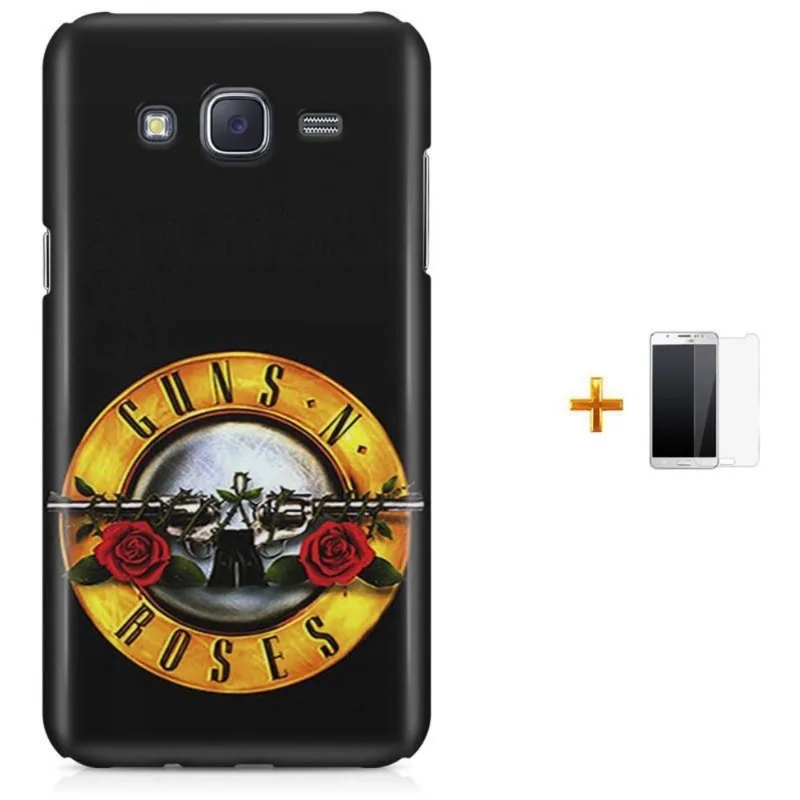 Kit Capa Galaxy J7 2016 Guns n' Roses + Pel (BD01)