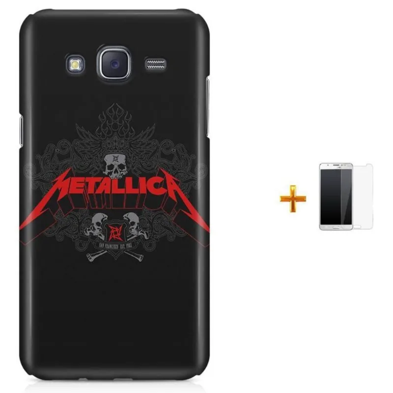 Kit Capa Galaxy J7 2016 Metallica + Pel (BD01)