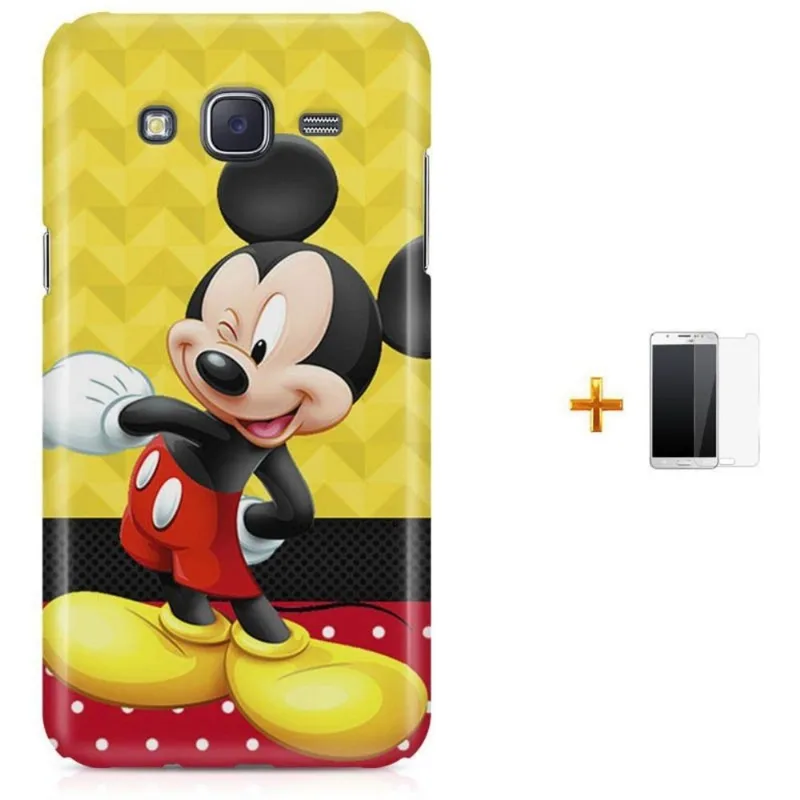 Kit Capa Galaxy J7 2016 Mickey + Pel (BD02)