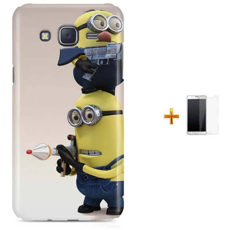 Kit Capa Galaxy J7 2016 Minions + Pel (BD01)