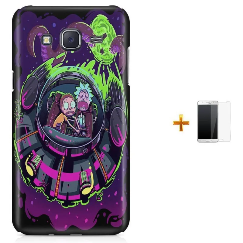 Kit Capa Galaxy J7 2016 Rick And Morty + Pel (BD01)