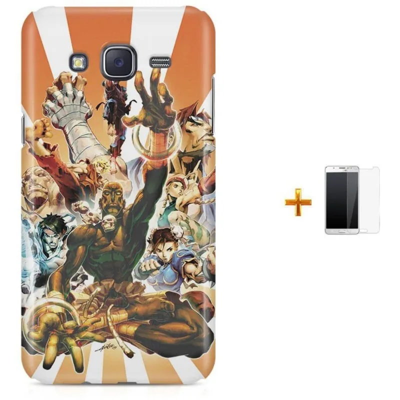 Kit Capa Galaxy J7 2016 Street Fighter + Pel (BD01)