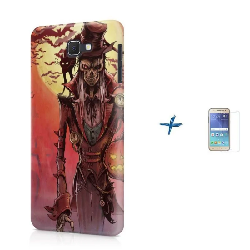 Kit Capa Galaxy J7 Prime Halloween + Pel (BD02)