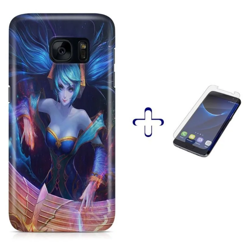 Kit Capa Galaxy S7 Sona LoL+Pel.Vidro BD1