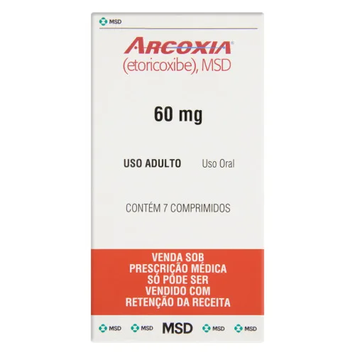 ARCOXIA 60MG C/7 COMP REV (C1)-REFERENCIA - Arcoxia - Medicamentos E Saúde