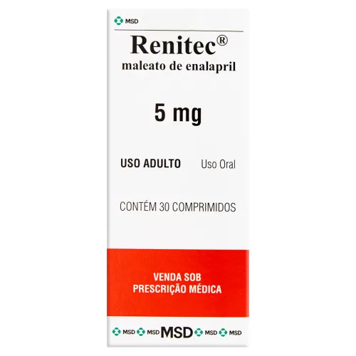 RENITEC 5 MG 30 COMPRIMIDOS MERCK SHARP &amp; DOHME - MERCK