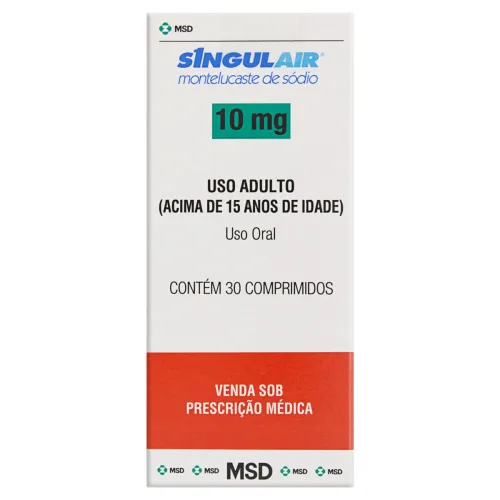 SINGULAIR 10MG CAIXA 30 COMP - Singulair - Produtos Farmacêuticos