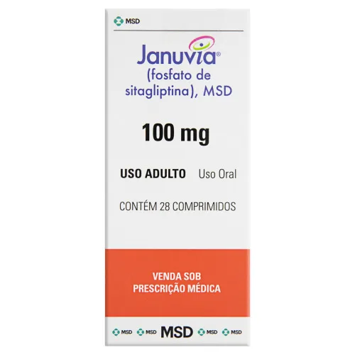 JANUVIA 100MG MSD CAIXA 28 COMPRIMIDOS