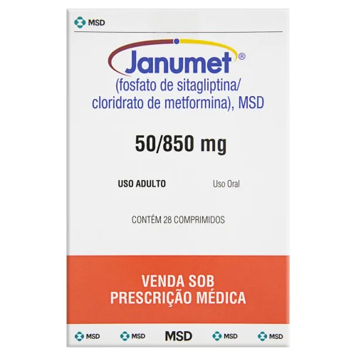 JANUMET MSD CAIXA 28 COMPRIMIDOS - MSD - Medicamentos