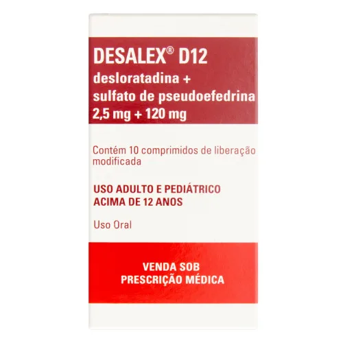 DESALEX D12 BLISTER COM 10 COMPRIMIDOS - MERCK
