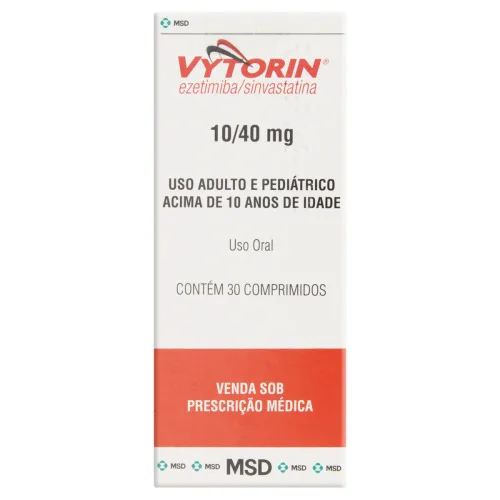 VYTORIN 10+40MG CX 30 COMP - Organon