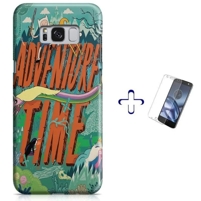 Kit Capa Galaxy S8 Hora da Aventure+Pel Vidro BD30