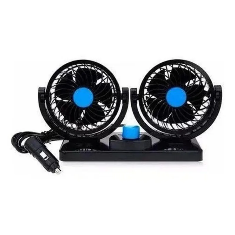 Ventilador Automotivo Duplo Com Ajuste Carro Caminhão 12v