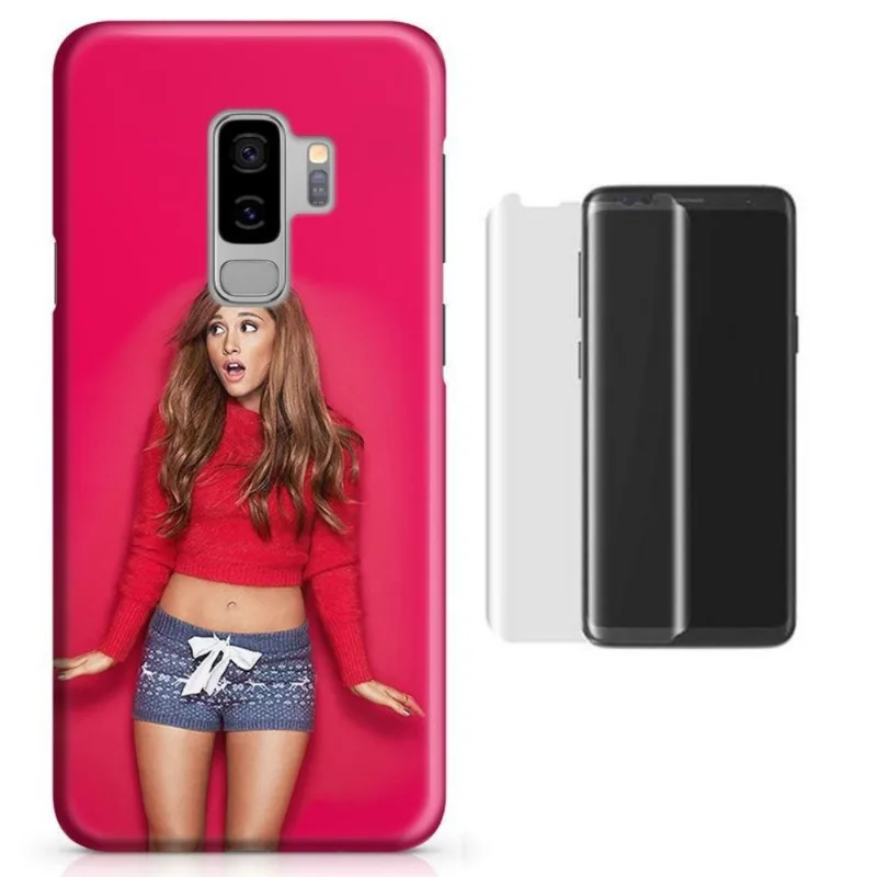 Kit Capa Galaxy S9 Plus Ariana Grande+Pel.Vidro (BD01)