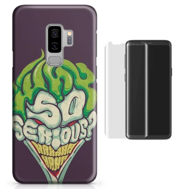 Kit Capa Galaxy S9 Plus Coringa+Pel.Vidro (BD03)